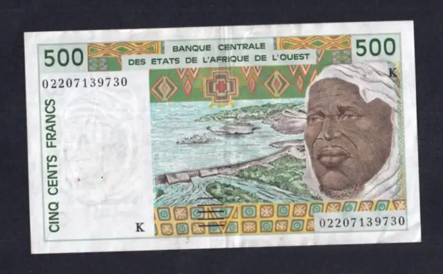 West African States, Senegal  500 Francs   P-710Km 2002-2003    EF