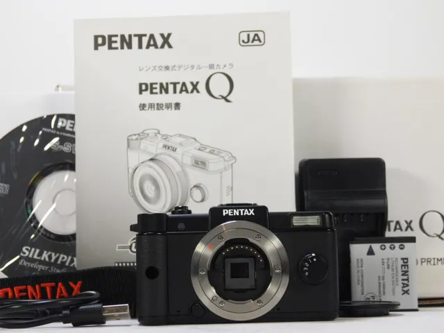 Pentax Q Digital Camera Black 863shots w/ Box [Near Mint] #Z85A