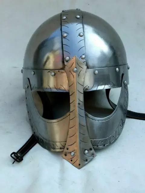 Medieval Steel Viking Nasal Helmet ~Hand-Forged ~sca/helm/armor ~ battle ready