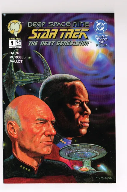 Star Trek Deep Space Nine/The Next Generation #1 Malibu Comics 1994 Nm+ Purcell