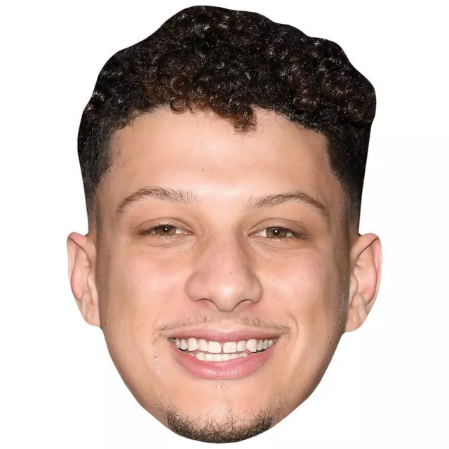 Patrick Mahomes (Smile) Maske aus Karton