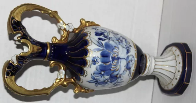 Royal Dux Amphore zwei Henkel Vase Antik Porzellan Bohemia Böhmen ca 285mm 2