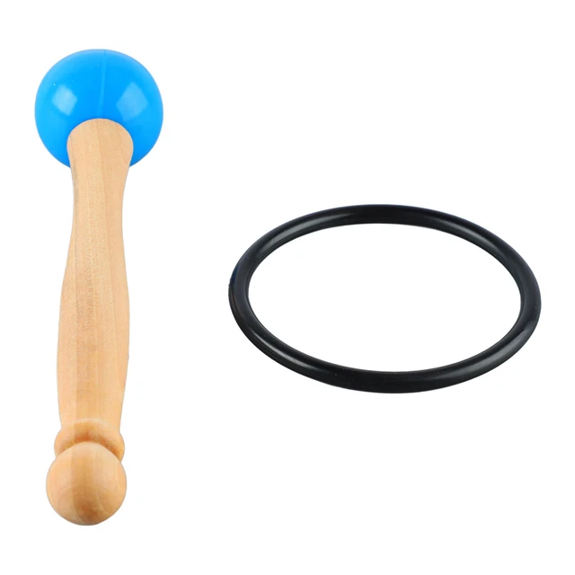 (Bleu)Bol Chantant Maillet Manche En Bois Maillet De Méditation Tête En