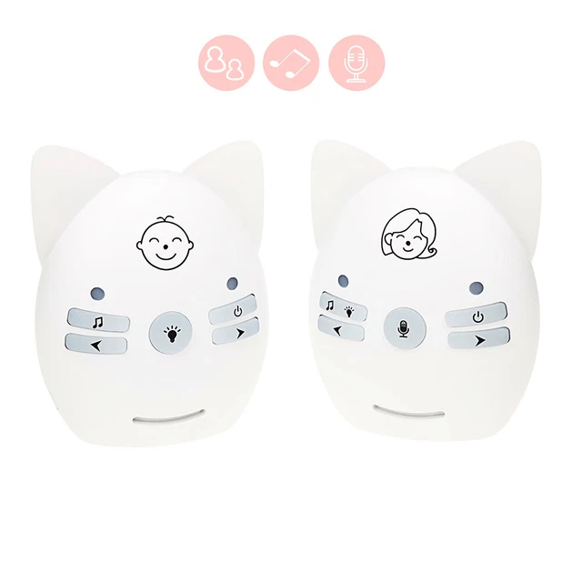Wireless Baby Monitor Night Light Two-way Voice Intercom Sound Reminder Alarm RK