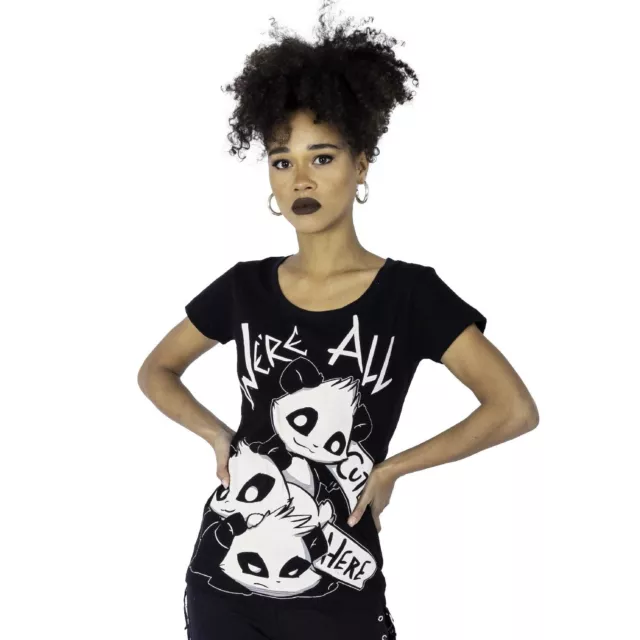 Killer Panda We'Re All Cute T-Shirt • Ships in 2-4 Weeks • Gothic