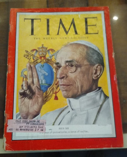 TIME Magazine December 14 1953 Pope Pius XII Ricky Nelson Gayla Peevey Rolex Ad