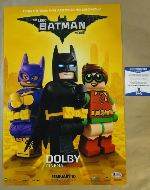 LEGO BATMAN MOVIE Cast(x6) Authentic Hand-Signed Will Arnett