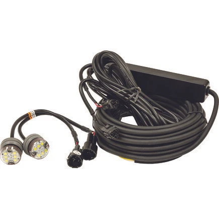25 Foot Clear Push-On Hideaway Strobe Kit- In-Line Flashers With 6 LED; 8891325