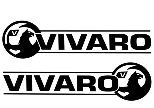 BLACK Vauxhall Vivaro V2 Vinyl Transfer Decal Sticker - Van, MPV, Truck Graphics