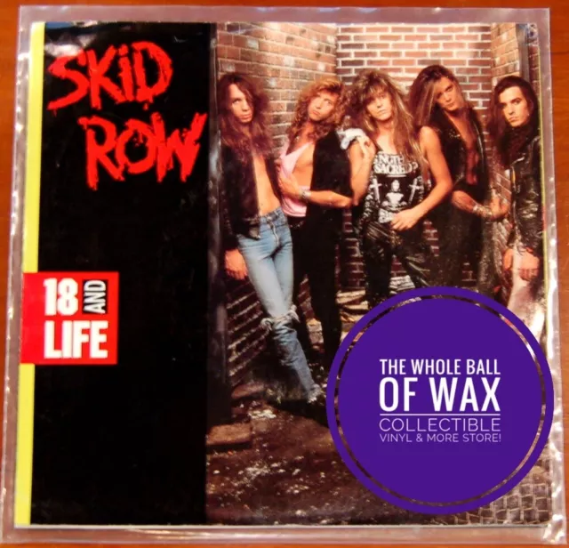 Skid Row - 18 And Life/Midnight Tornado 45 casi como nuevo 1989