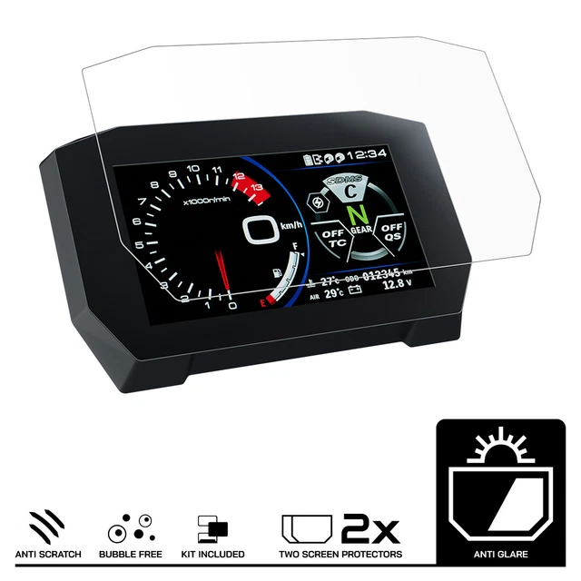 SUZUKI GSX-S1000 (2021+) Dashboard Screen Protector – 2-Pack Anti-Glare Film