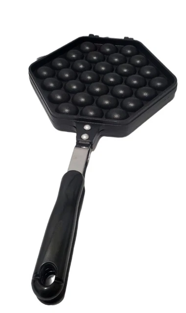 Waffle Maker,Egg Puff, Aluminum Alloy Non-Stick Egg Baking Mold Outdoor Camping
