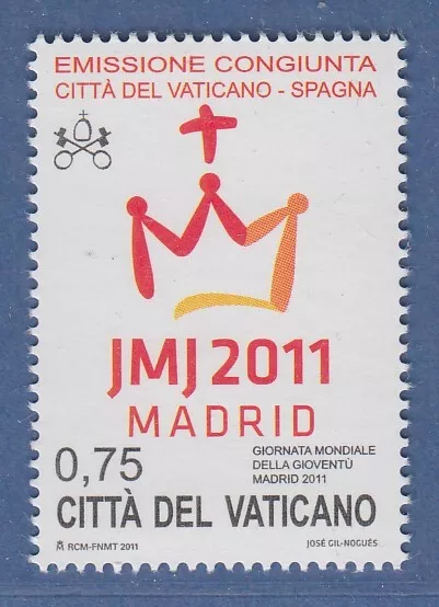 Vatikan 2011 Mi.-Nr. 1716 Sondermarke ** Weltjugendtag in Madrid