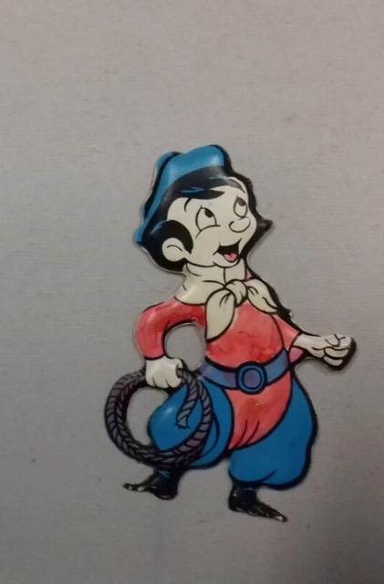 Plasteco, sagoma Gaucho, numero 12, serie I tre caballeros, Mio.