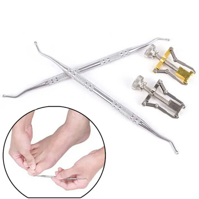 2pcs Ingrown Toe Nail Fixer Pedicure Toenail Recover Correction Lifter Tool-wf