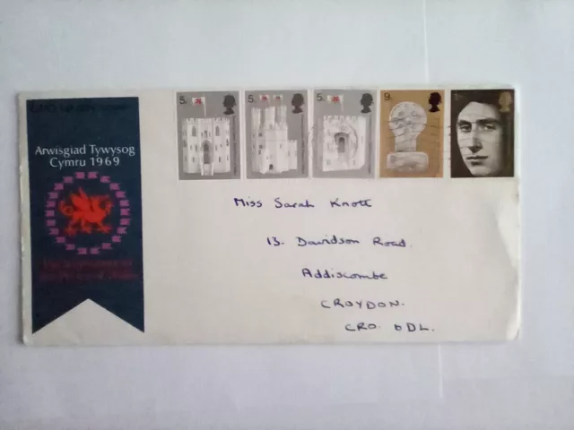 The Investiture of the Prince of Wales 1969 First Day Cover Free Postage