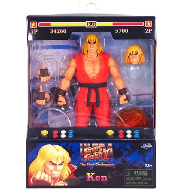 Jada Toys Action Figure Vega Street Fighter 2 - 15 Cm - Collezionabile Con Testa Alternativa E Artigli - 5