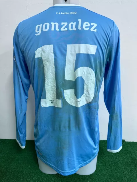 Maglia Lazio Gonzalez Match Worn Indossata Shirt Jersey Vintage Camiseta Coa