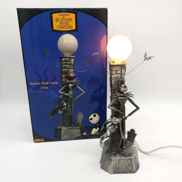 DISNEY JACK SKELLINGTON Zero Pewter Desk Lamp Nightmare Before