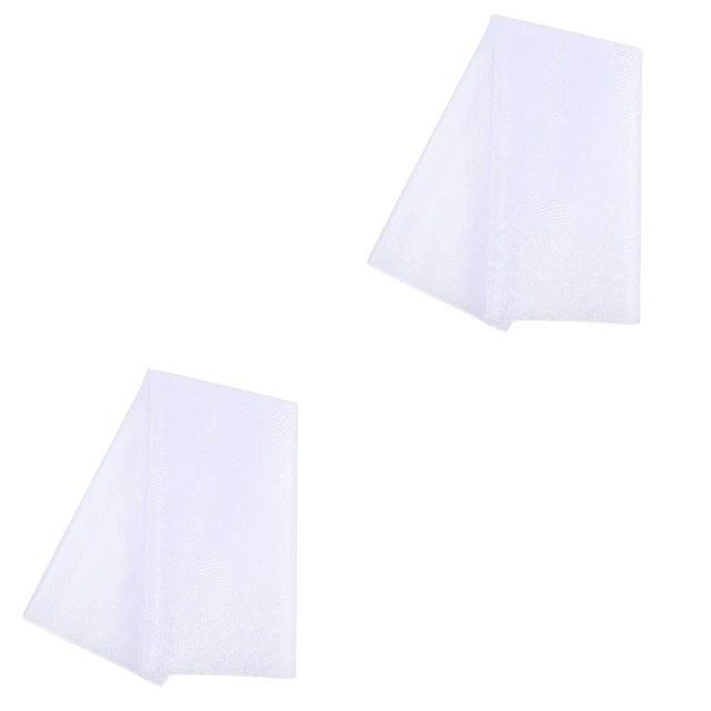2 Sets transparenter Stoff Organza Hintergrund Vorhang Tüll Stoff Die Hof Jahres
