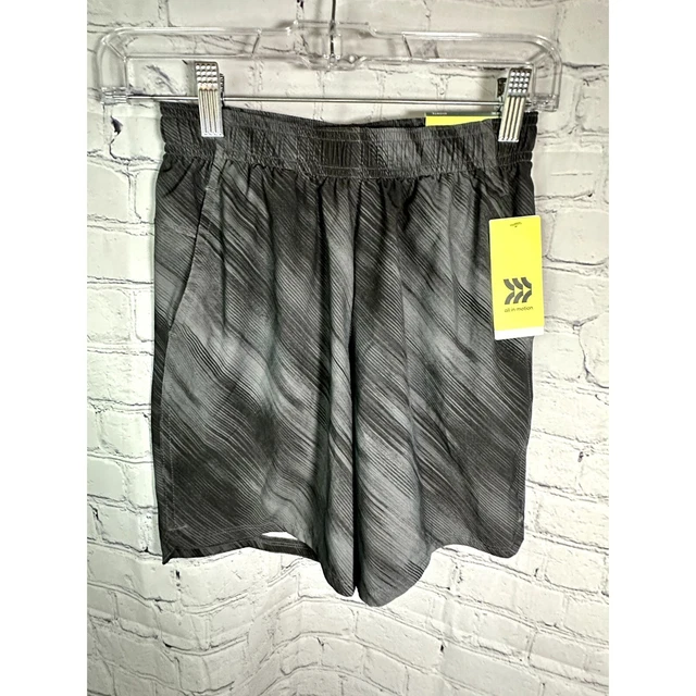 All In Motion Boys Gray Athletic Shorts Sz (M/8)  New With Tags