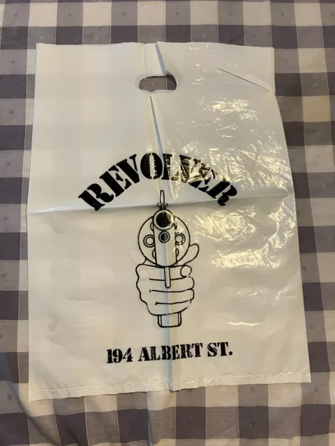 Vintage Plastic Bag Shopping Revolver Clothing Brisbane 1980s?