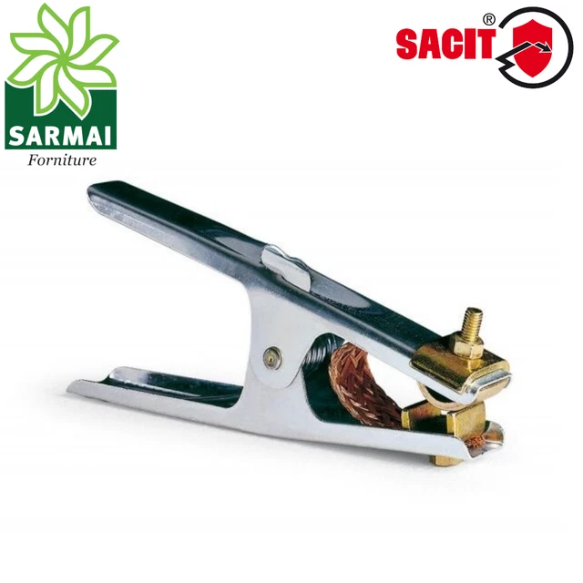 Pinza Morsetto di massa SACIT OK 1 250A per saldatrice saldatura apertura 45 mm