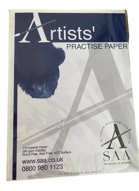 Papel de práctica de artistas SAA papel imperial 280 gsm madera libre de ácido stock antiguo