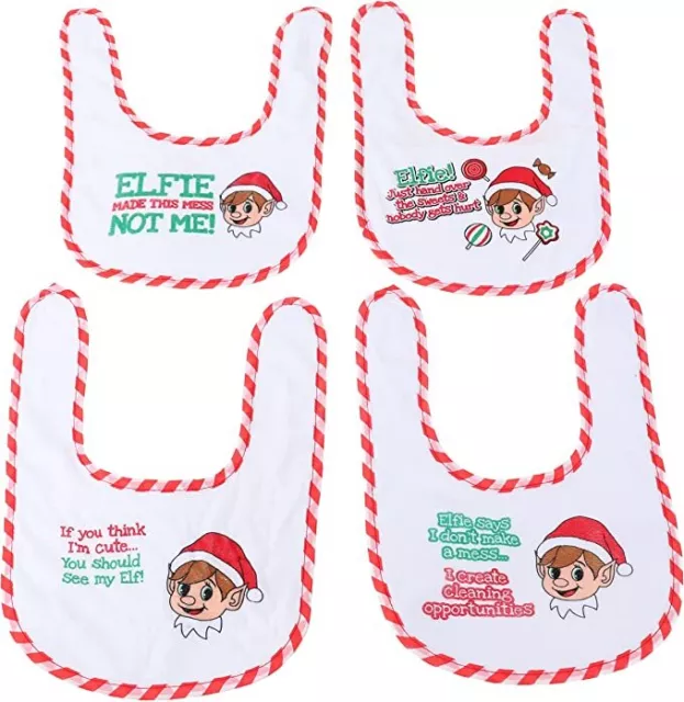 Elfenbaby Lätzchen - Babys Kinder Kinder Neugeborene süßes Geschenk Füttern Weihnachten Weihnachten