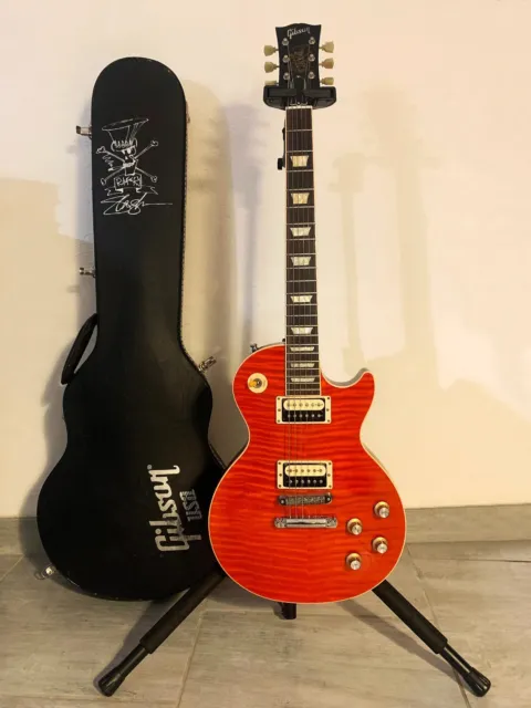 Gibson Les Paul Slash Signature Vermillion 2013 Couleur Rare Etui dessin Slash