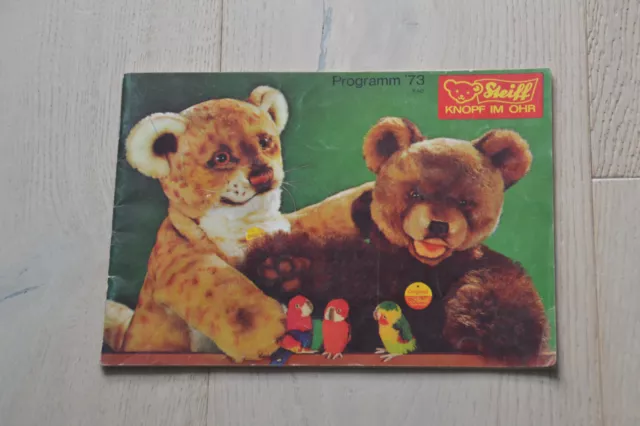 Steiff Programm ´73 orig. Katalog m. Preisen in DM 52 farbige Seiten neuwertig