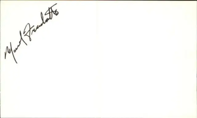 MARK FRECHETTE d. 1975 ZABRISKIE POINT Signed 3"x5" Index Card