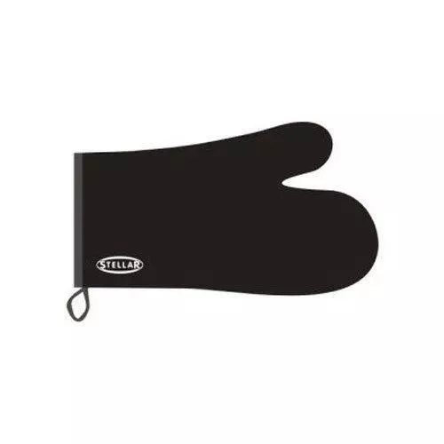 Stellar Textiles 31cm Oven Glove, Black STE02