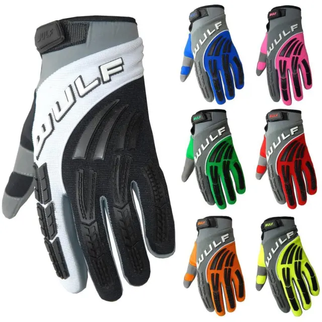 Wulfsport Adult Motocross Shadow Gloves MX Off Road Motorcross Quad Glove