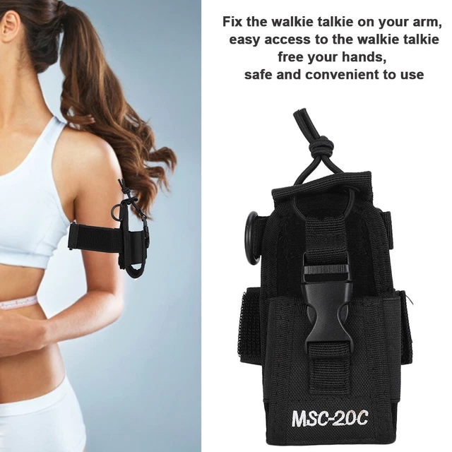 Bolso de brazo portátil para exteriores Walkie Tal Nuevo