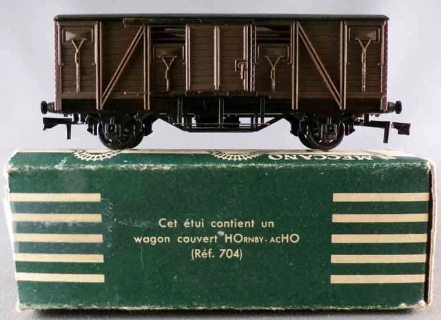 Wagon Couvert BUCO Y405 HO - 2 Essieux, Ulrich Fruits Valais, Jaune/gris, Rare, Occasion
