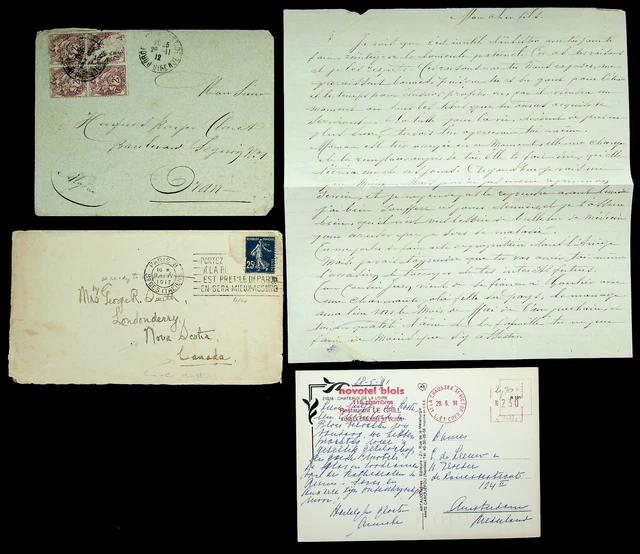 FRANCE CHATEAUX DE La Loire Ppc+2 Covers To Algeria, Canada ...