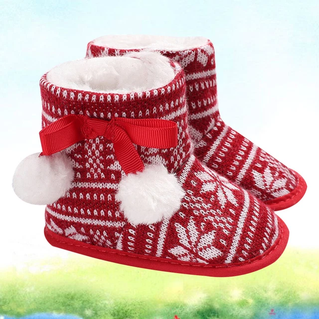 3 paia di baby stivali da neve in cotone flannel racchette da neve calde scarpe