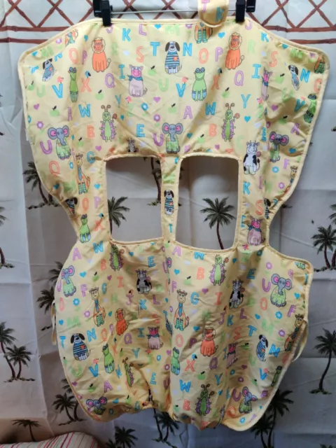 Tiny Tillia Child/ Infant Grocery Shopping Cart Seat Cover  Letters & Animals