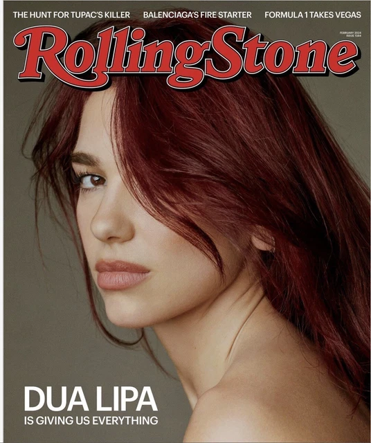 ROLLING STONE MAGAZINEFEBRUARY 2024ISSUE 1384DUA LIPA Brand NewPRE