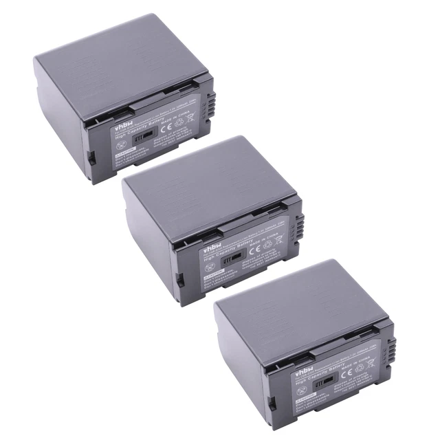 Vhbw 3er Set Akkus Für Hitachi Camcorder – 5400 MAh, Li-Ion, Kompatibel Mit DV100K Bis DV600