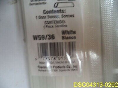 Qty=8 Thermwell W59/36 Frost King 36" White Aluminum And Vinyl Door Bottom Sweep 2