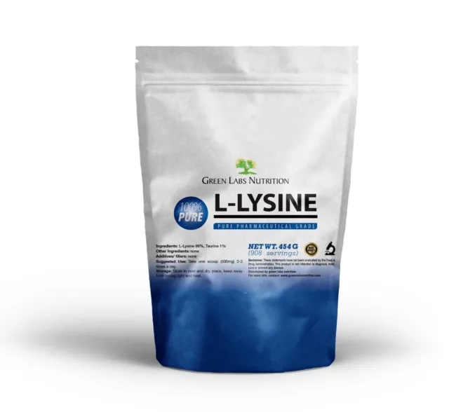 L-Lysine L-Lisina Hcl Polvo Puro Calidad Farmacéutica Aminoácido