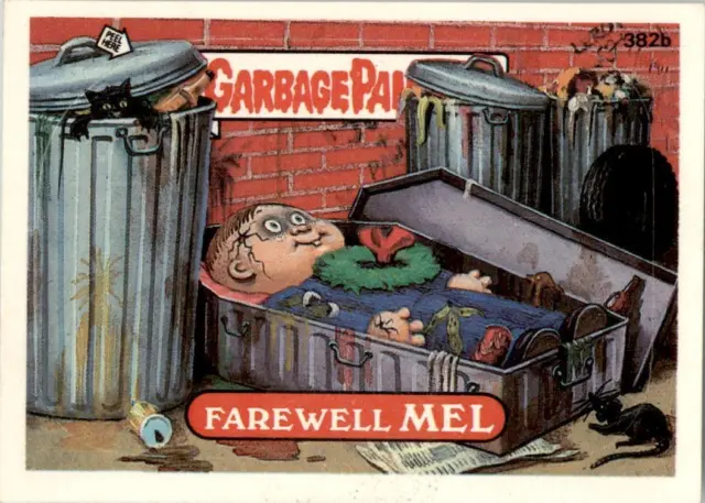 1987 Garbage Pail Kids Series 10 #382b Farwell Mel EX-MT