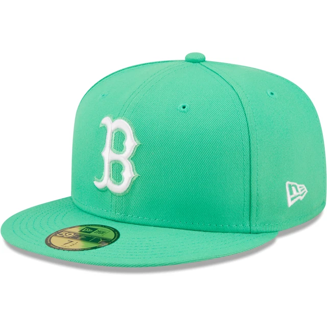 Men's New Era Green Boston Red Sox Logo 59FIFTY Fitted Hat
