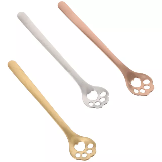 3 Pcs Cuillère De Cuisine En Métal Cuillères Acier Inoxydable