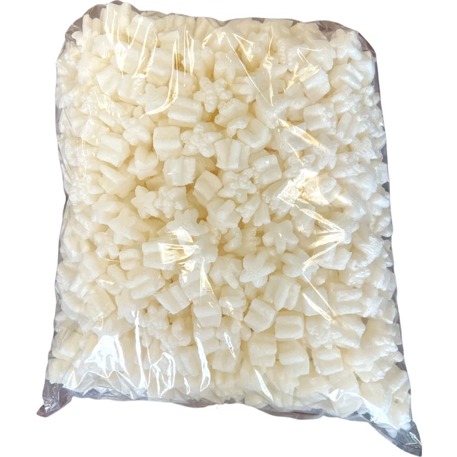 Funpak Packing Peanuts White Star Shape Minipack .6 Cu Ft Biodegradable