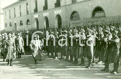 1935 FIRENZE Gen. Pietro MARAVIGNA e Re rassegna 84° Reggimento Fanteria *FOTO