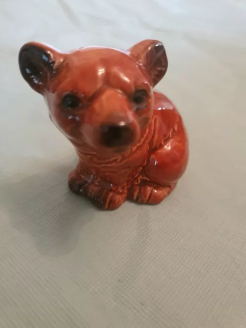 Vintage Brown Bear Cub Porcelain Goebel 2" Figurine 36-537 W. Germany Marked