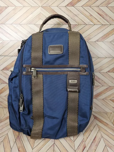 Tumi Alpha Bravo Greely Sling Men's Navy Backpack Nylon Used In Good Condition